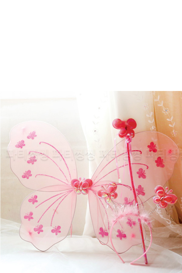 나비날개 셋트 핑크파티씽씽나비날개 셋트 핑크